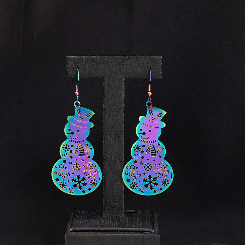 Wholesale Hollow Sun God Colorful Earrings