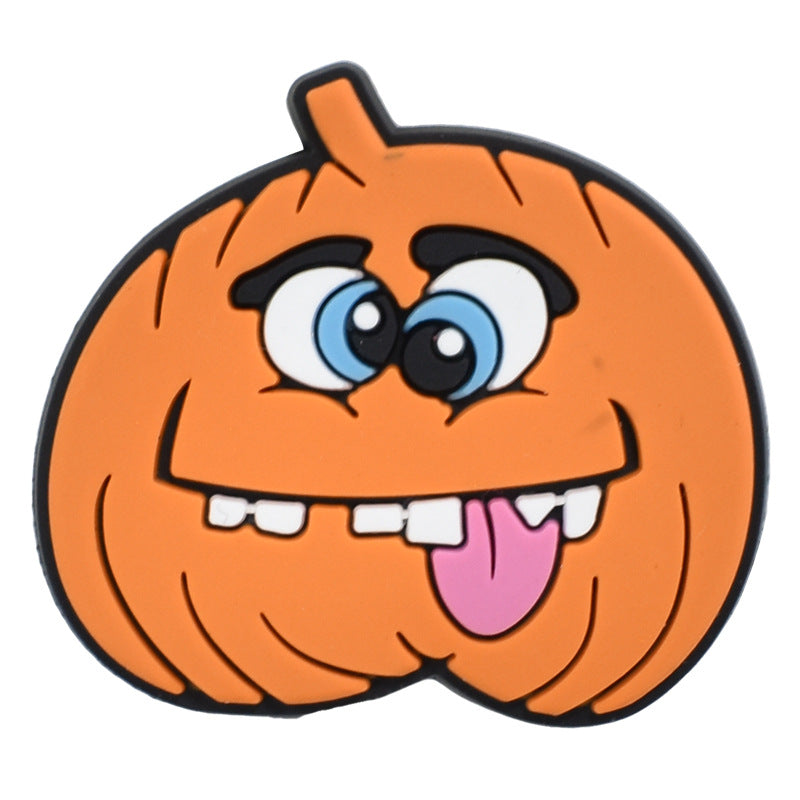 Wholesale Random 100pcs Halloween PVC Soft Rubber Shoe Buckle Decoration ACC-SC-RYY068