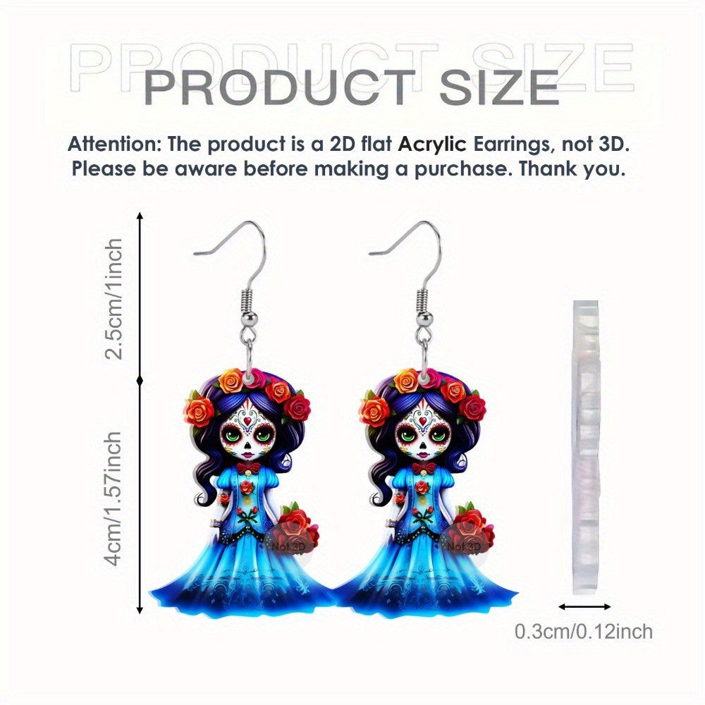 Wholesale Acrylic Ghost Bride Earrings