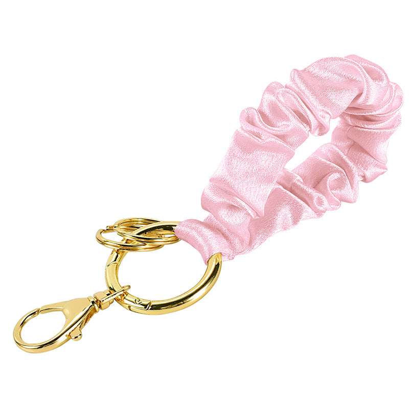 Wholesale Wrist Strap Keychain Hair Ring Pleated Keychains
