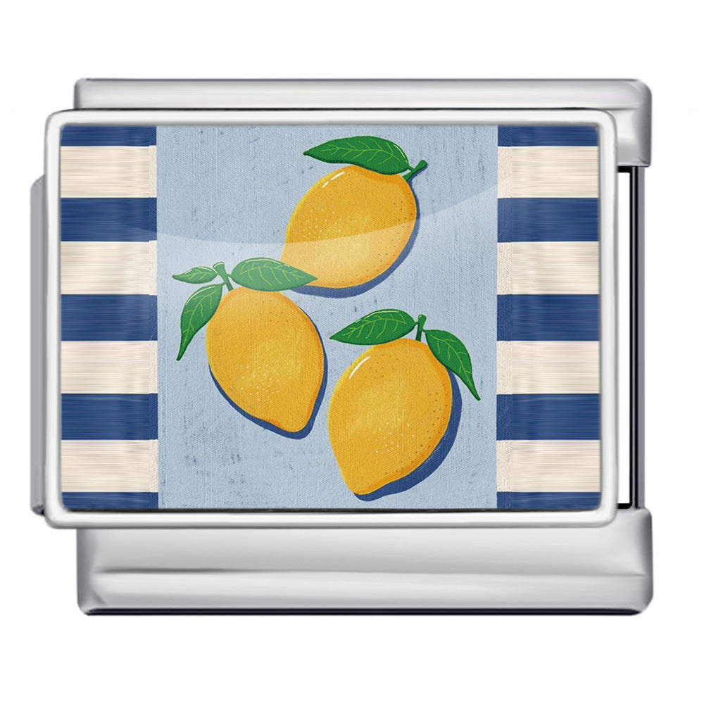 Wholesale Italian Charm Bracelet 9mm DIY  image style English landmark Creative Stainless Steel Composable Bracelet