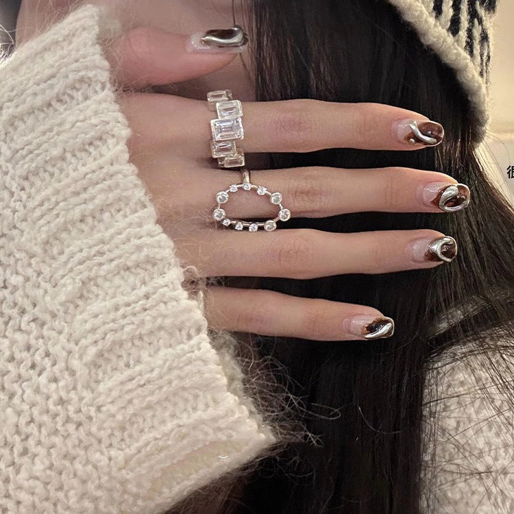 Wholesale Temperament Full Diamond Ring