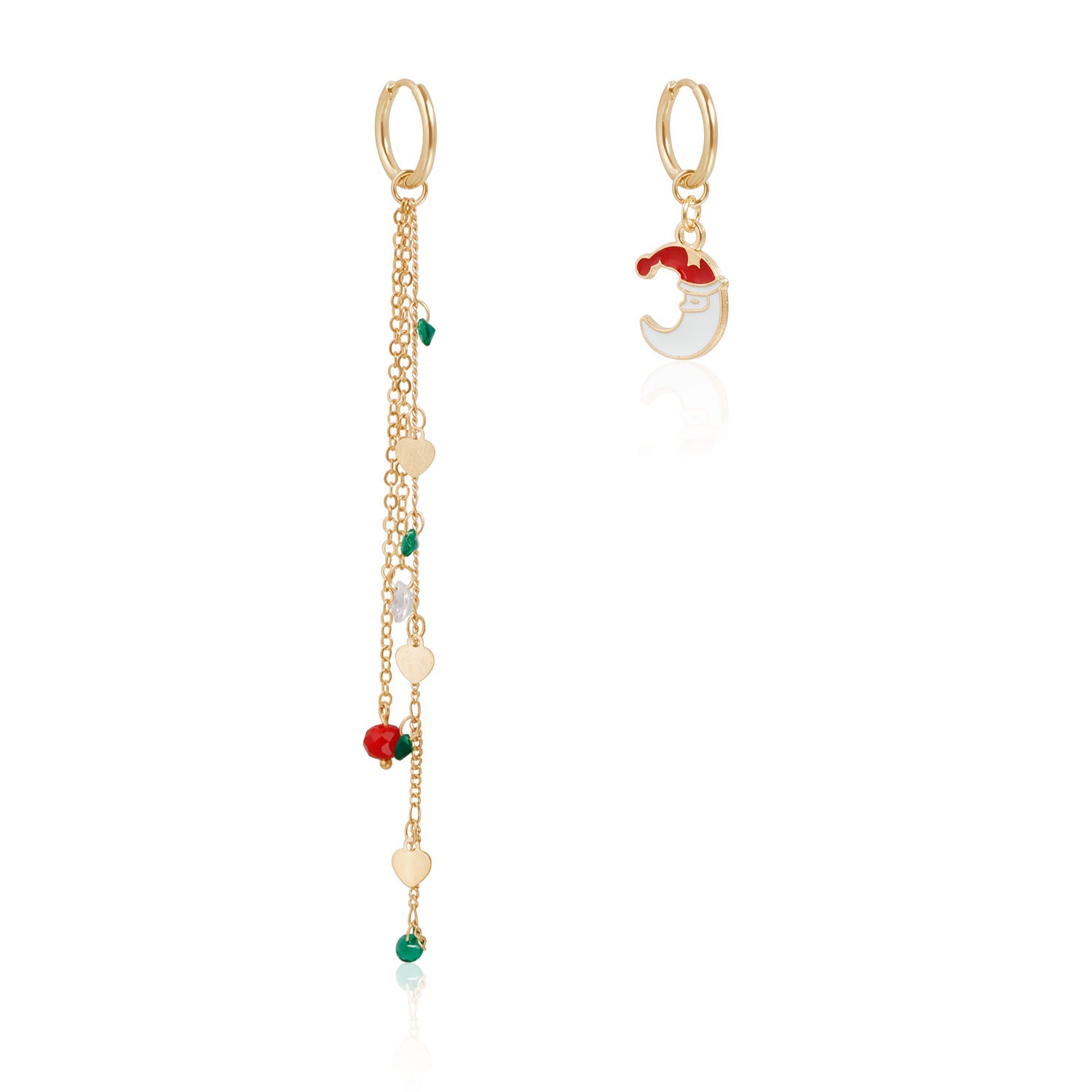 Wholesale Christmas Cartoon Moon Earrings