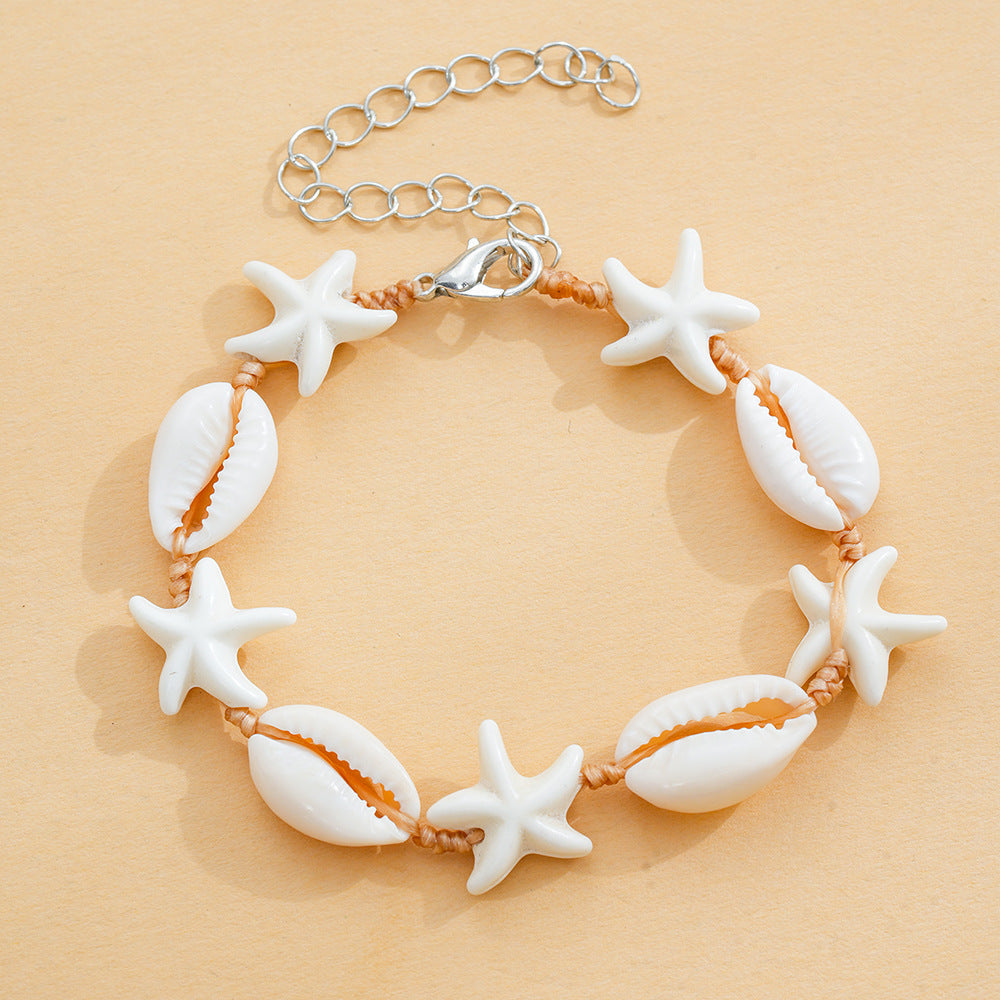 Wholesale Woven Starfish Shell Bracelet