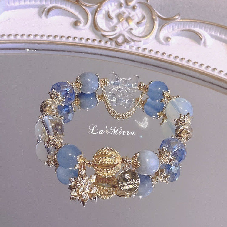 Wholesale Christmas Snowflake Crystal Star Bracelet ACC-BT-Zhuox001