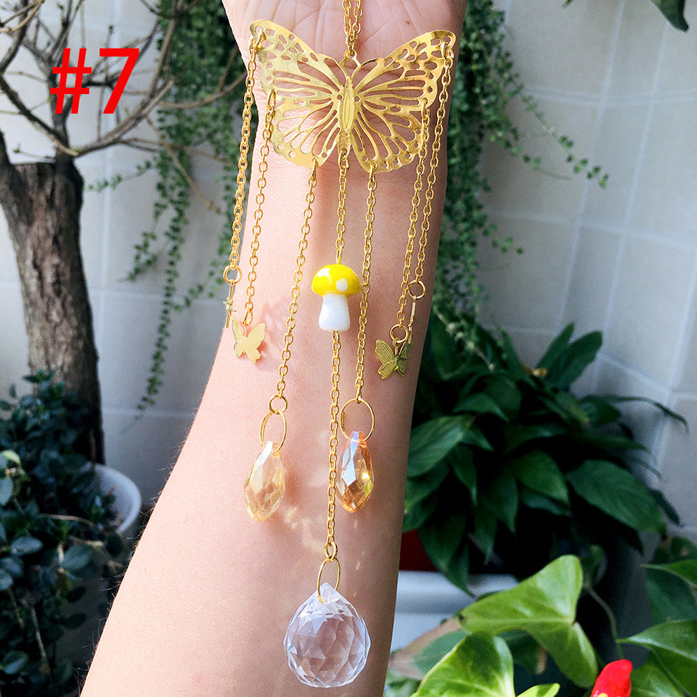 Wholesale Butterfly Crystal Prism Ball Sun Catcher Wind Chime ACC-WS-RongGuan004
