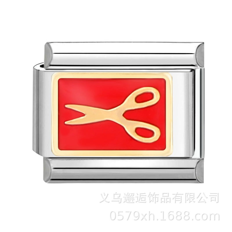 Wholesale Italian Charm Bracelet 9mm DIY Splicing Removable Stainless Steel Composable Bracelet