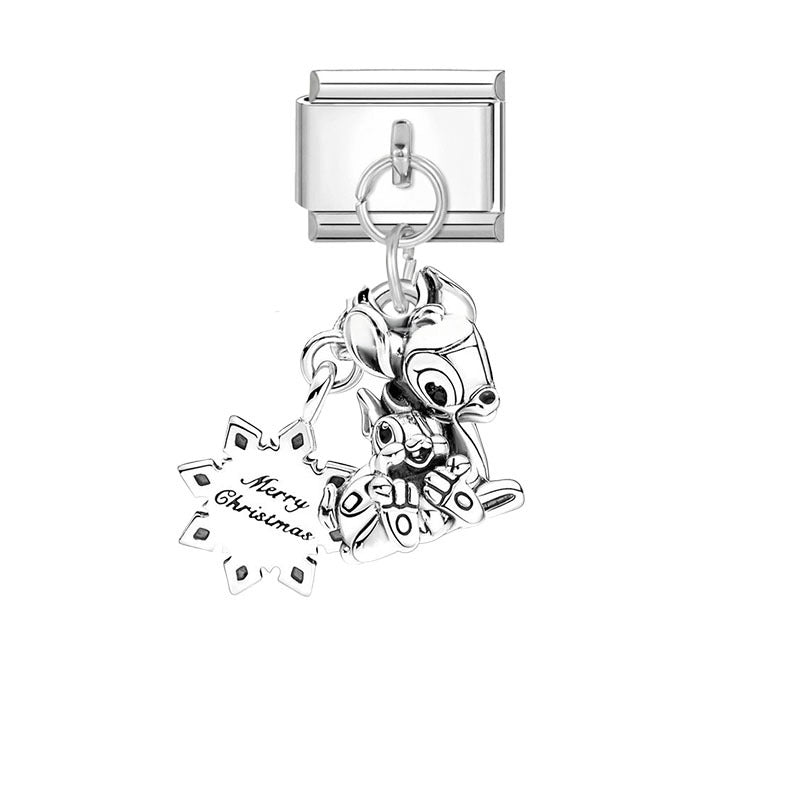 Wholesale Silver Cartoon Modular DIY Charm Bracelet Fashion Jewelry Accessory for Resale