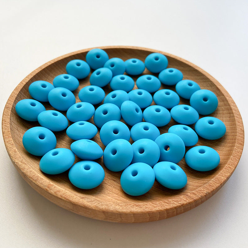 Wholesale 50PCS DIY Abacus Beads Silicone Small Beads 12MM