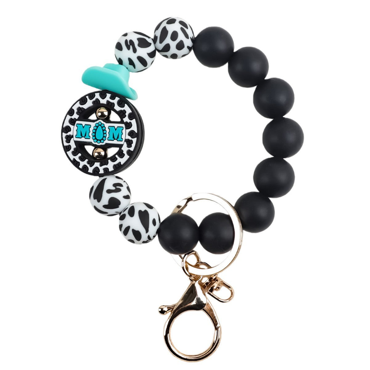 Wholesale Camouflage Silicone Bead Keychain Bracelet Trendy Fashion Accessory For Keys And Bags Everyday Gift For Colleagues