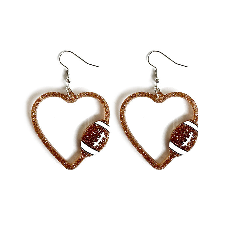 Wholesale Mother's Day Ball Sports Earrings