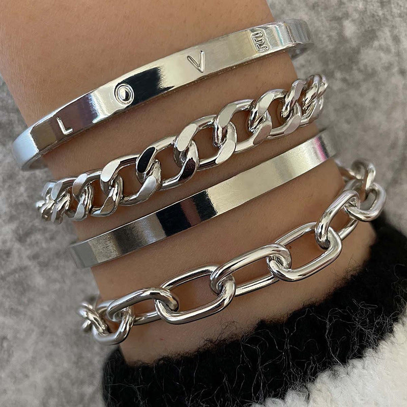 Wholesale  women's LOVE letter bracelet