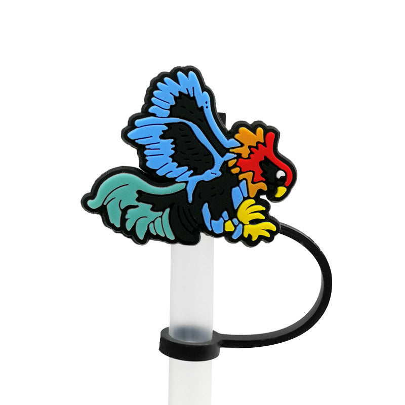 Wholesale 10pcs 7-8mm PVC Mexican Style Straw Tube Cap