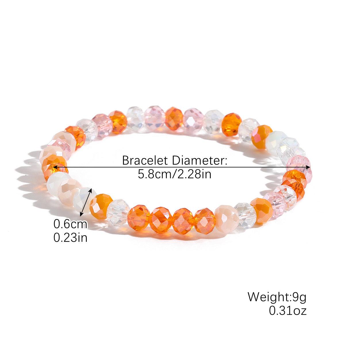 Wholesale Bohemian Elastic Line Crystal Bracelet Set