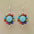 Wholesale Retro ethnic style colorful turquoise earrings