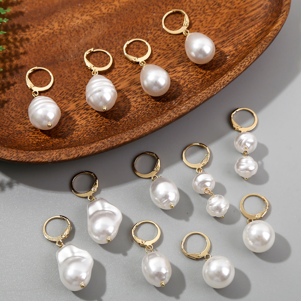 Wholesale  Animal Love Earrings Pearl Macaron Butterfly Earrings Set