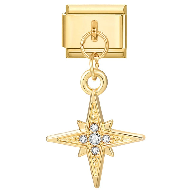 Wholesale 9mm Italian Charm Starter Bracelets DIY Pendant Style Stainless Steel Composable Bracelet