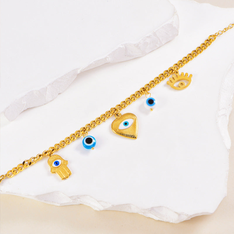 Wholesale  love eye accessories stainless steel  bracelet