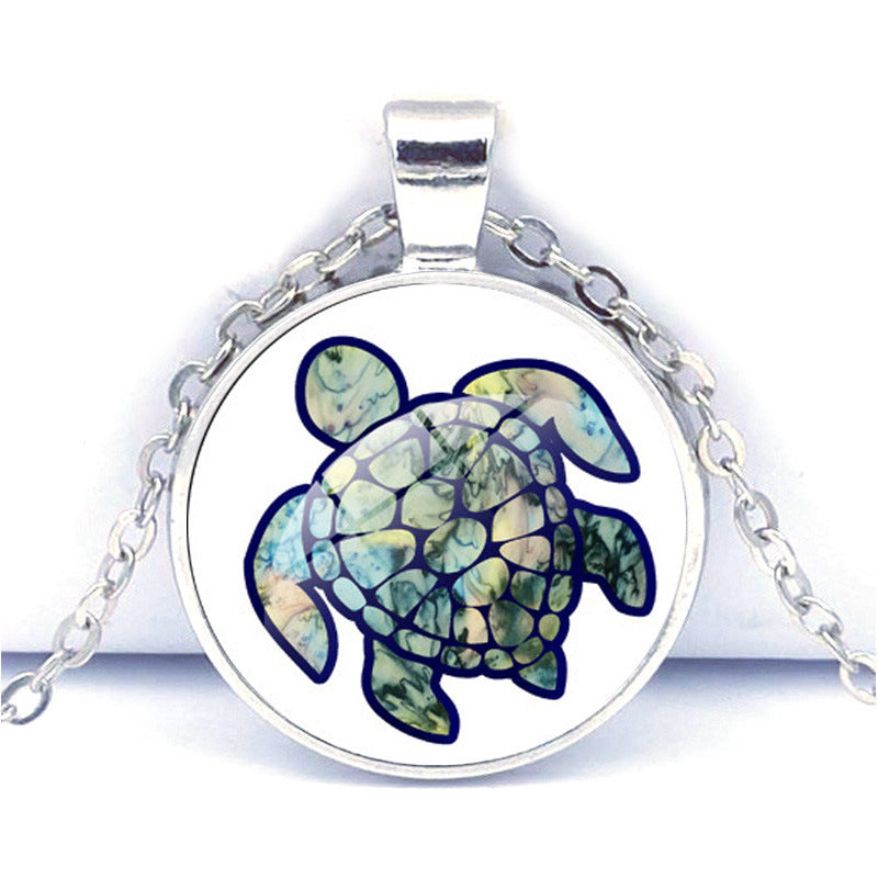 Wholesale Colored Turtle Time Gem Necklace ACC-NE-JiaYun002