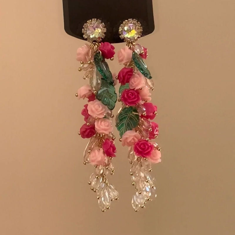 Wholesale Color Flower Earrings