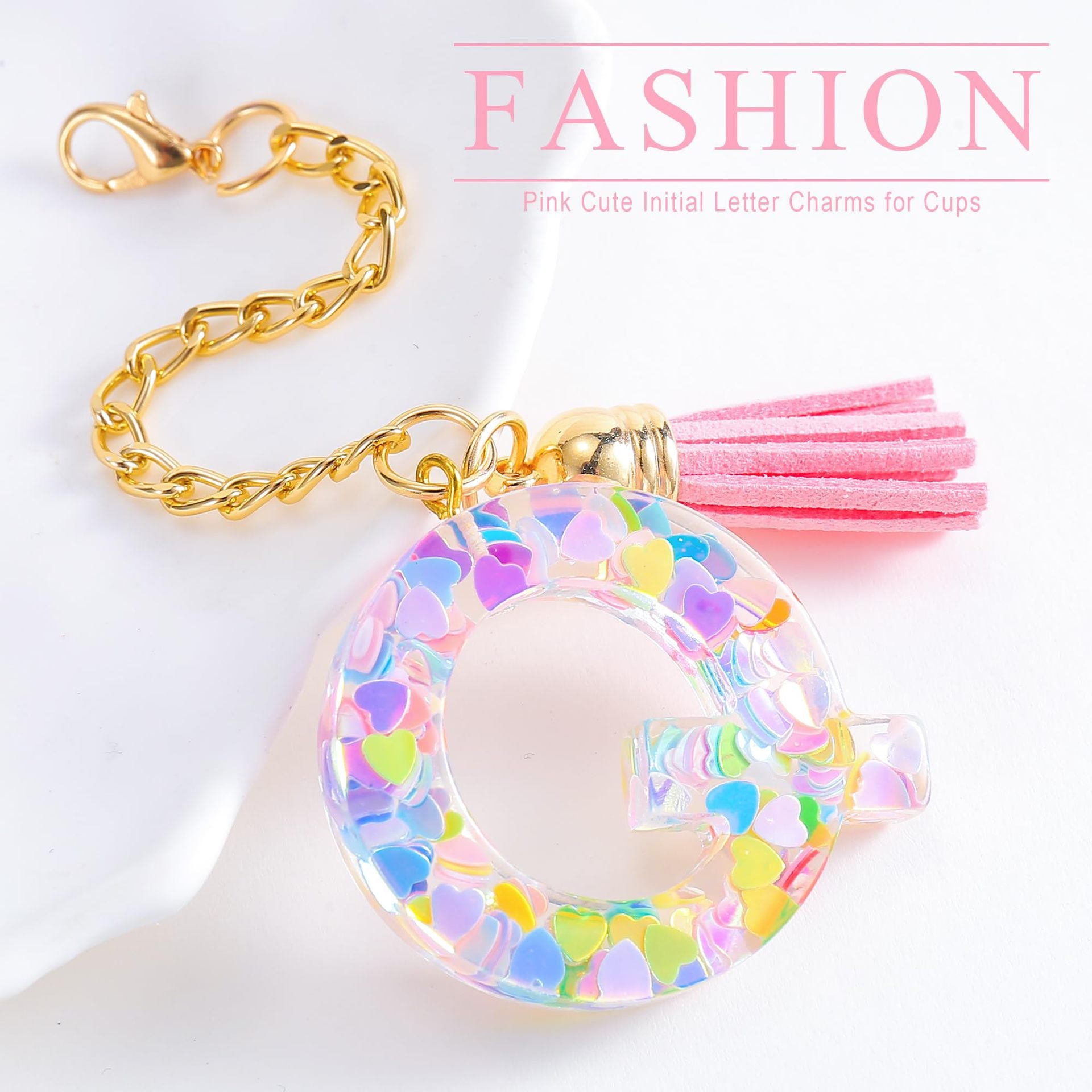 Wholesale Cartoon 26 Letters Resin Hanging Chain Cup Accessories Chain ACC-CA-Jiay001