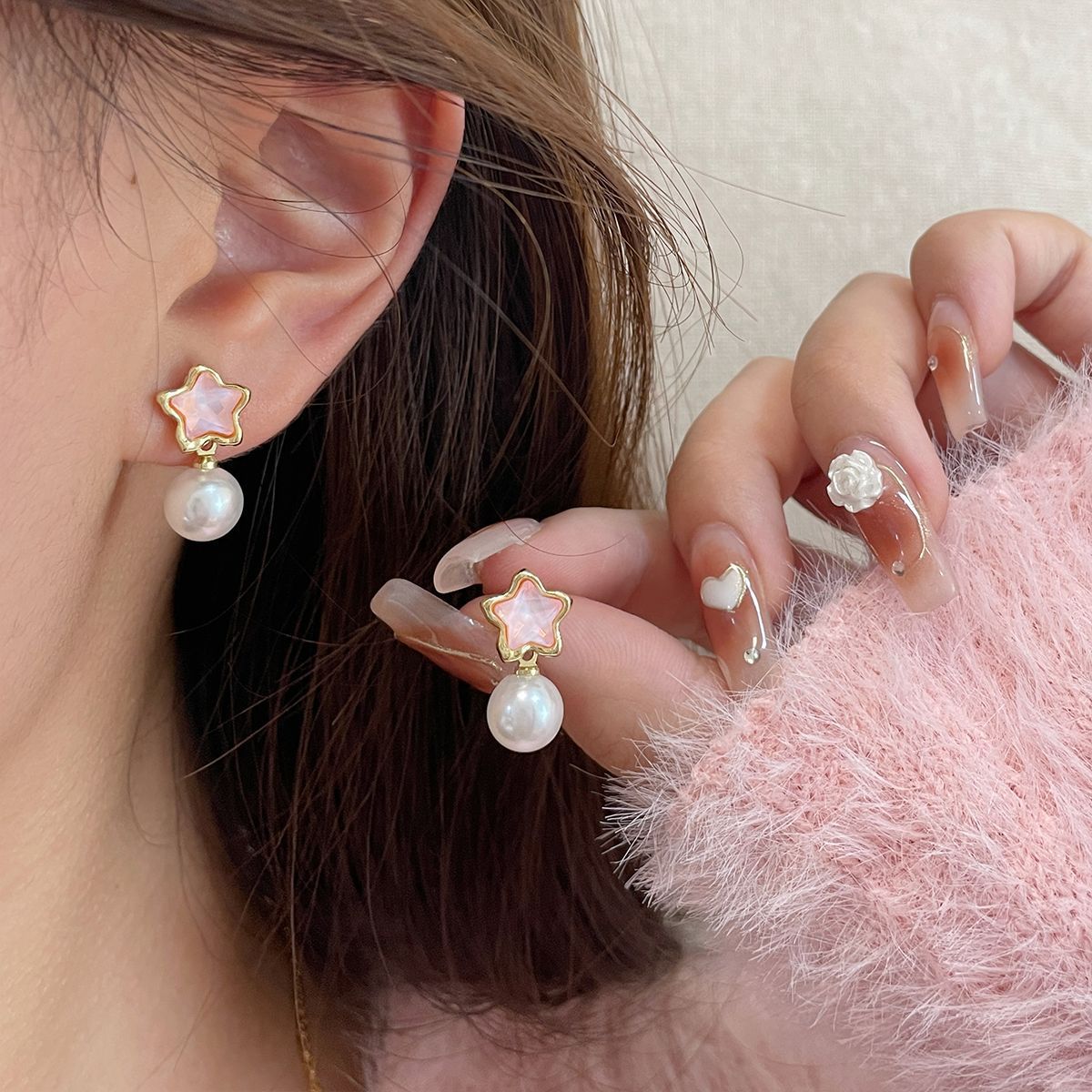 Wholesale  ocean star earrings  five-pointed star cute earrings