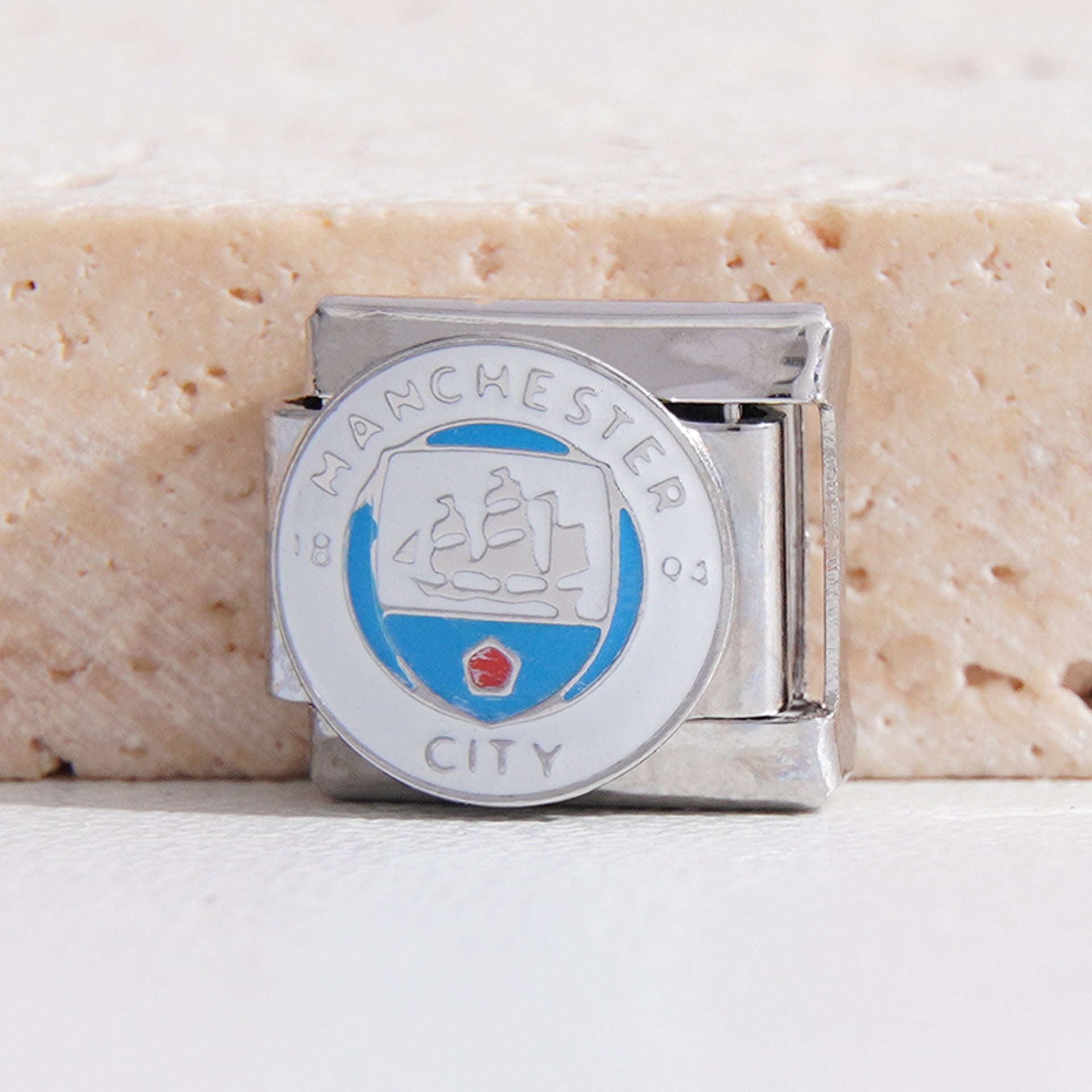 Wholesale Italian Charm Bracelet 9mm DIY Splicing Love Butterfly Football Club Stainless Steel Composable Bracelet