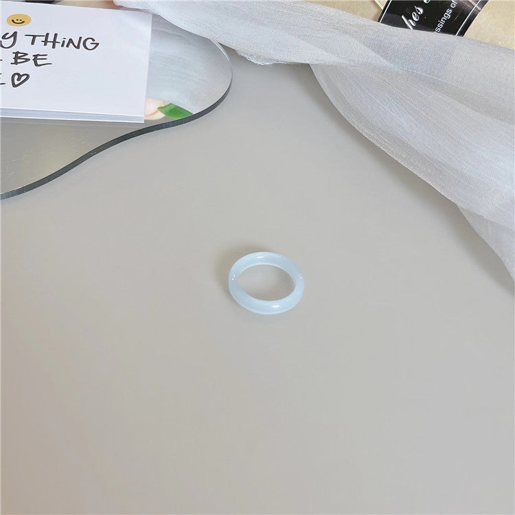 Wholesale Blue Beaded  Flower Ring