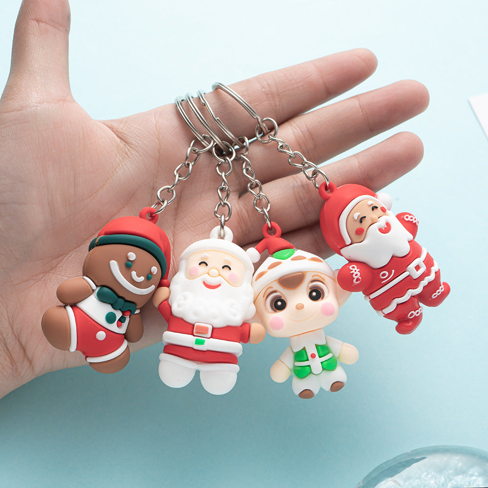 Wholesale Christmas keychain cute Christmas pendant Keychains