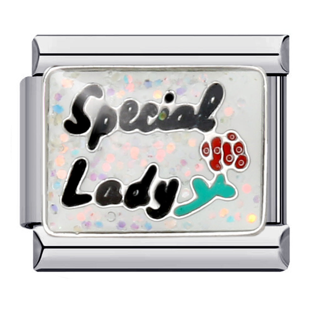 Wholesale Italian Charm Bracelet 9mm DIY Splicing Removable Goddess Series Stainless Steel Composable Bracelet