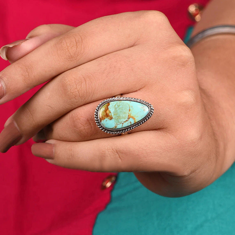 WholesaleColorful Texture New Hot-Selling Rings for Women,  Retro Exaggerated Simple Personalized Women' s Rings