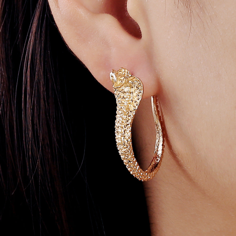 Wholesale  Snake-shaped Earrings Exaggerated  Long Earrings