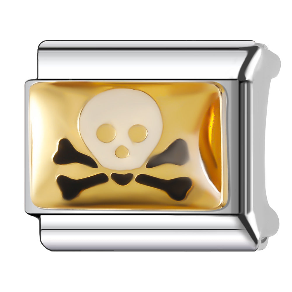 Wholesale Italian Charm Bracelet 9mm DIY Splicing Cute Animal Stainless Steel Composable Bracelet