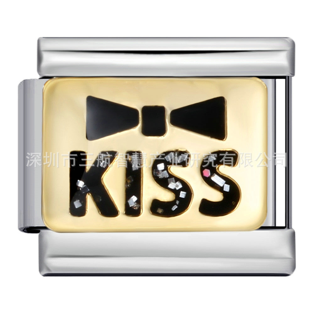 Wholesale 5pcs Italian Charm Bracelet 9mm DIY Splicing Bowling Ball Stainless Steel Composable Bracelet