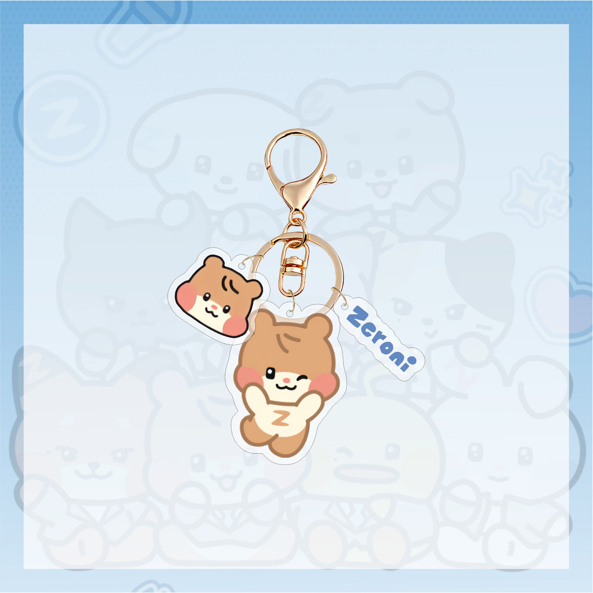 Wholesale Cute cartoon acrylic keychain