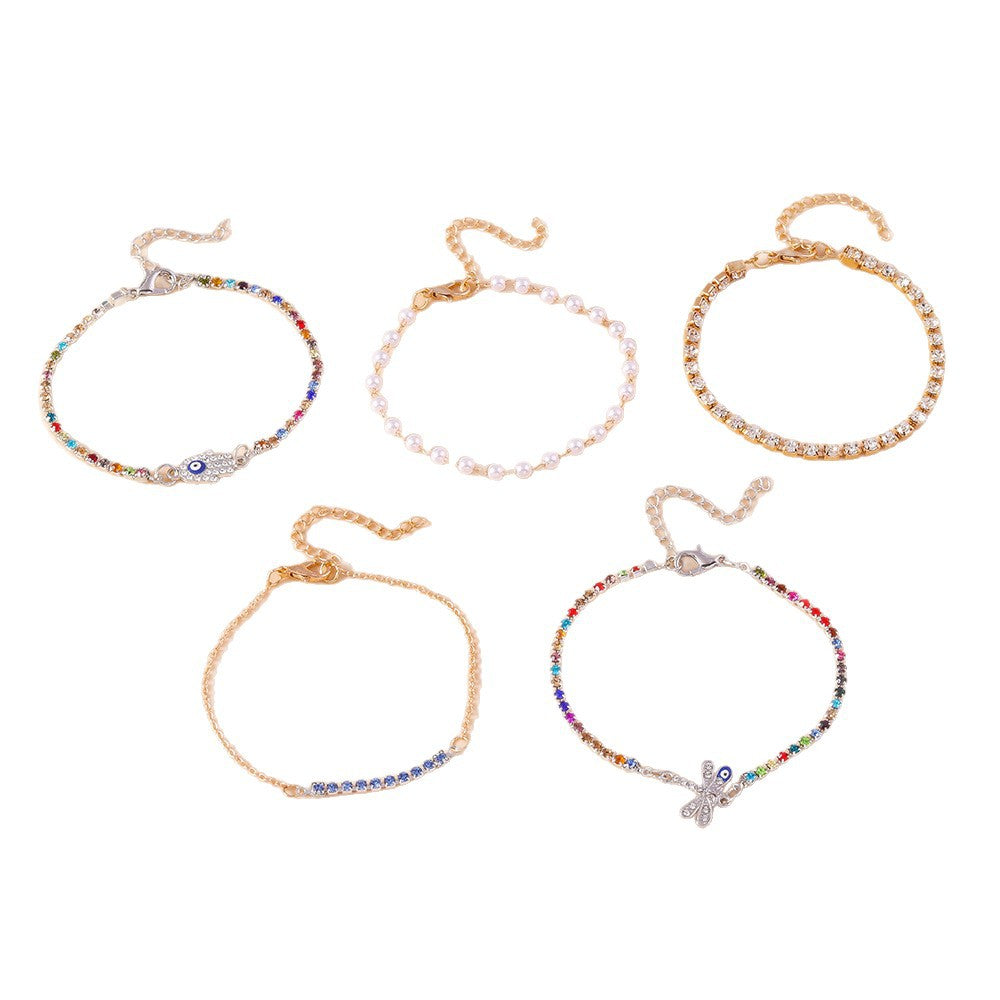 Wholesale Palm love eye bracelet evil eye bracelet set