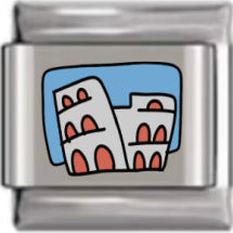 Wholesale Italian Charm Bracelet 9mm DIY Splicing White Series Stainless Steel Composable Bracelet