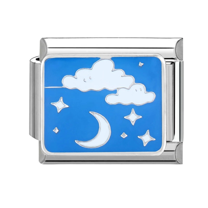 Großhandel italienisches Charmearmband 9mm DIY Spleißen süßer kreativer Anhänger Titanium Stahl komponierbares Armband