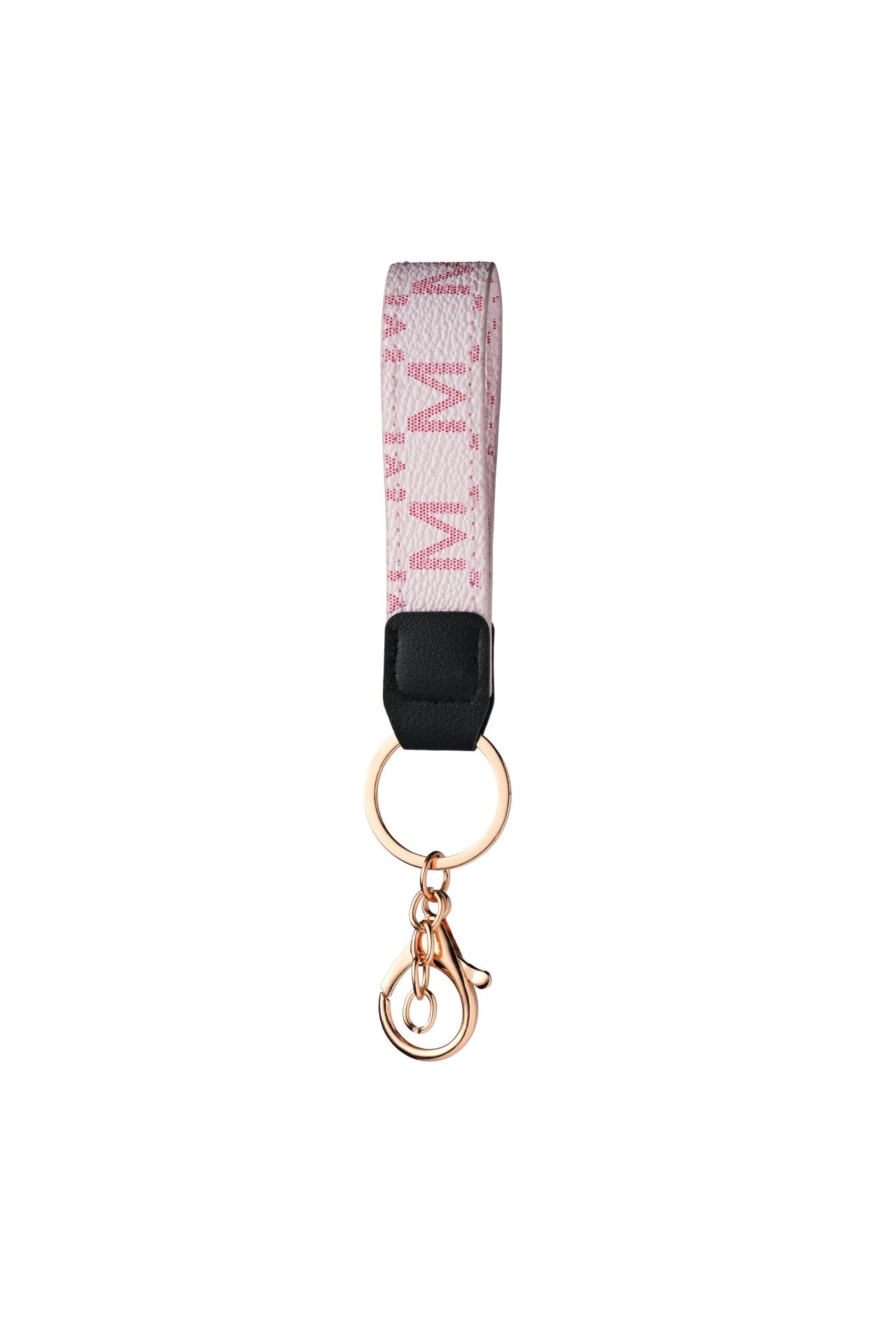 Wholesale Modern Leather Key Chain Pendant with Plant Floral Pattern,  Buckle,  Boutique Car Key Accessory for Resale