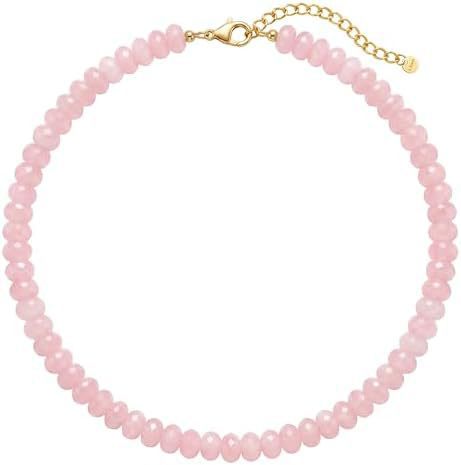 Wholesale Layered Rainbow Beaded Necklace with Natural Stone Pendant - Beach Fashion Accessory for Women