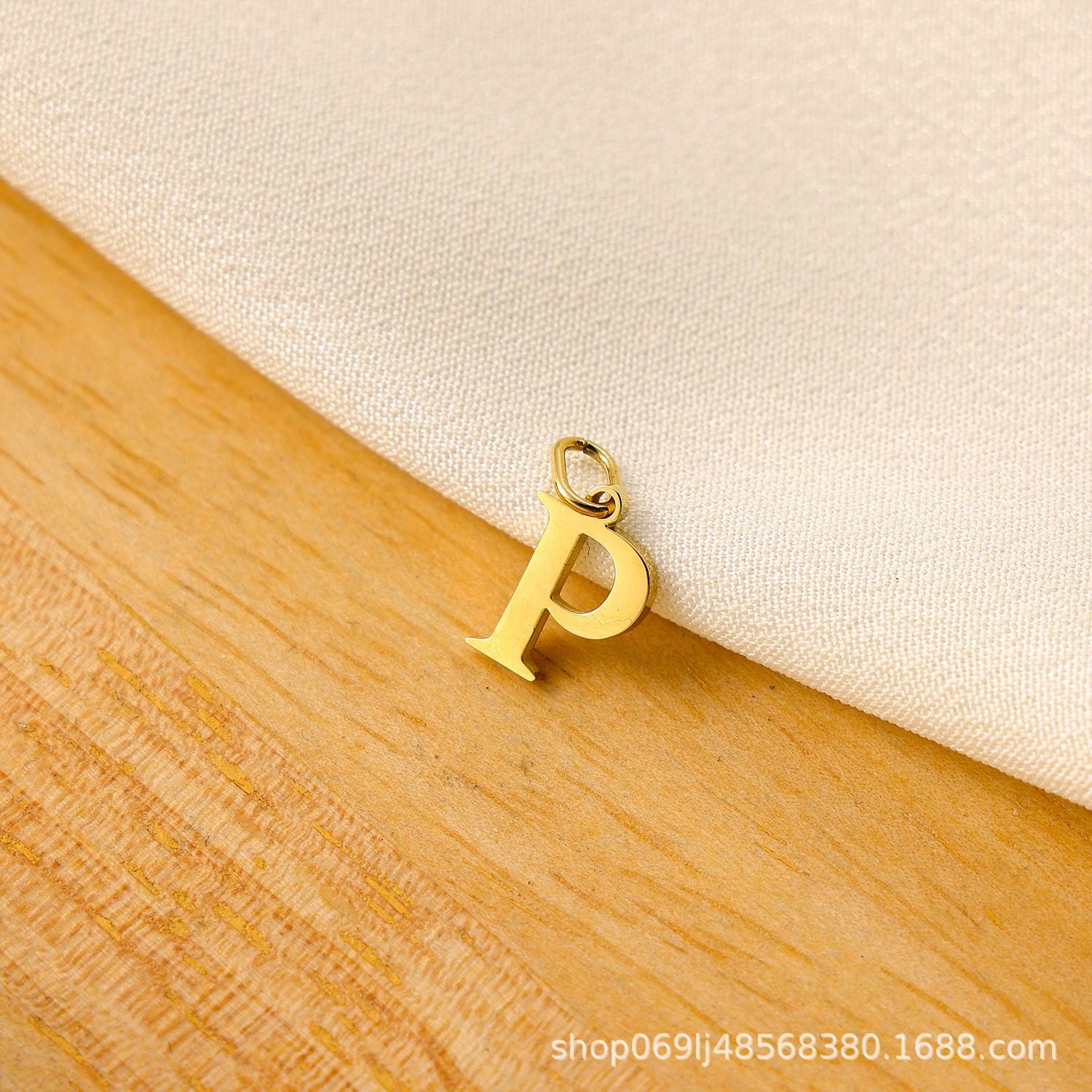 Wholesale Titanium steel letter pendant