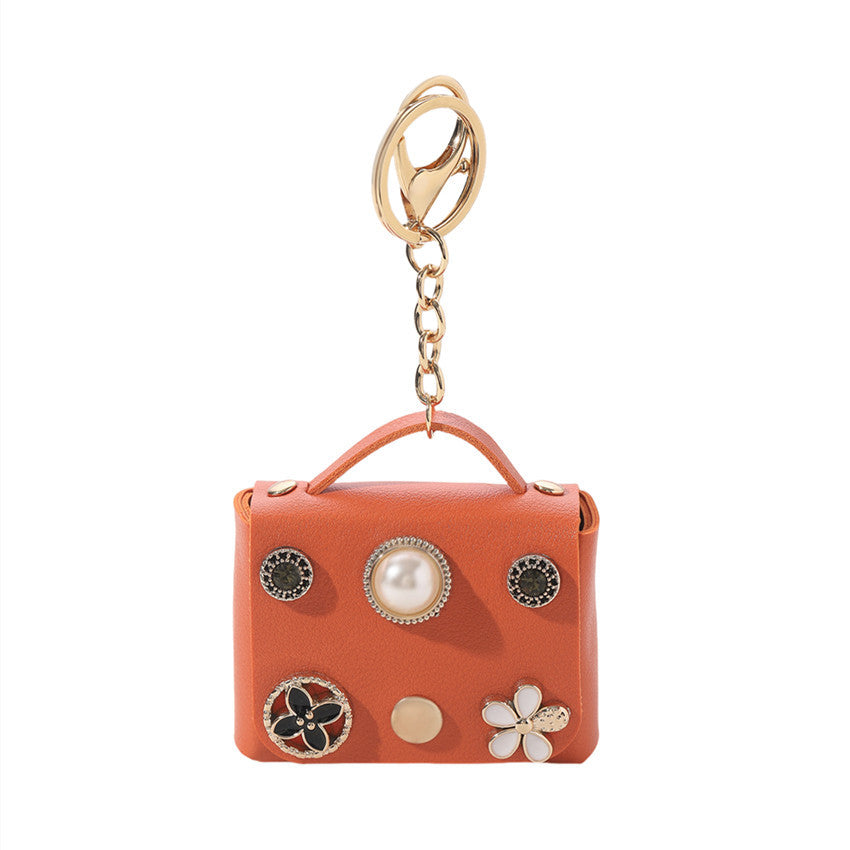 Wholesale Cartoon Inlaid Pearl Coin Purse Keychain Keychain Wallet ACC-KC-RongR033