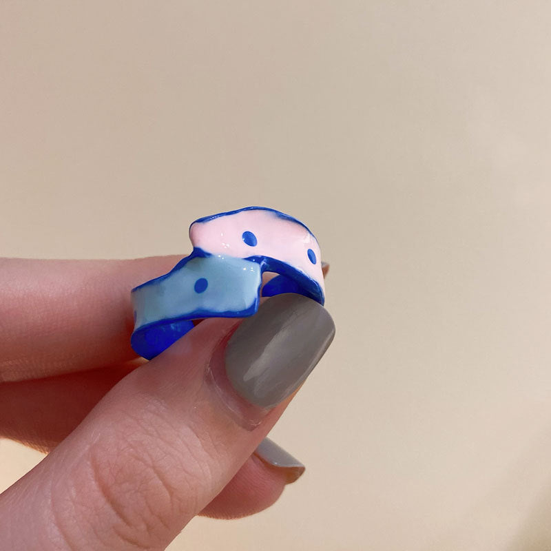 Wholesale  pink cute monster ring