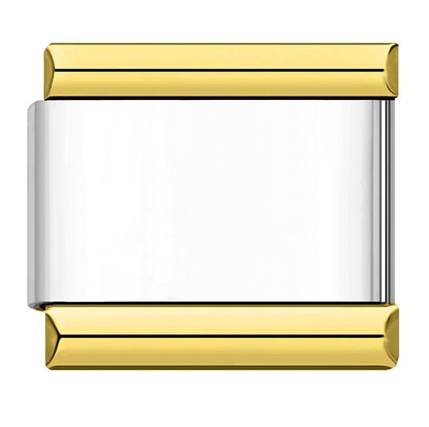 Wholesale Italian Module Bracelet Block Elastic ing Titanium Steel Strap Italian Charm