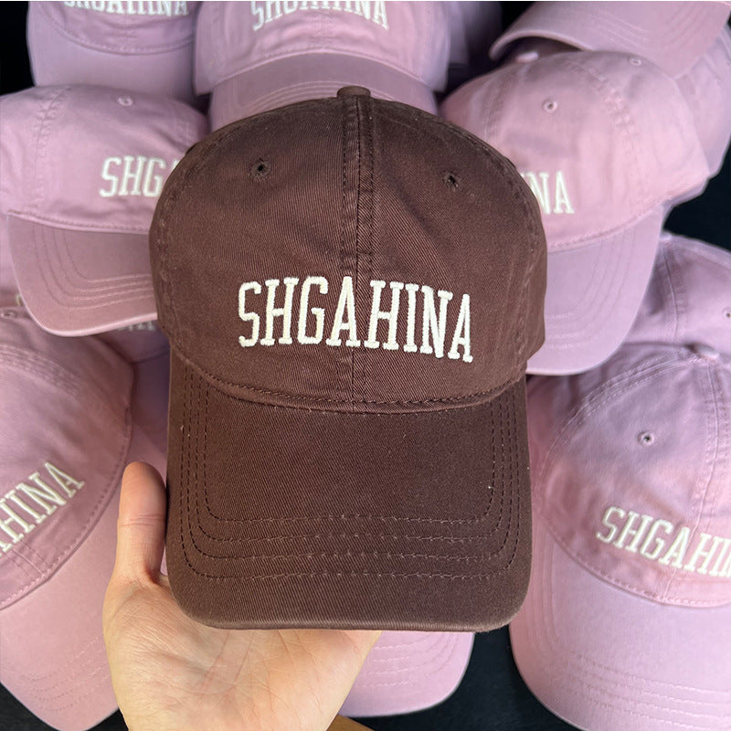 Wholesale Dried Rose Pink Letters Embroidered Baseball Cap ACC-HT-Yizhan003