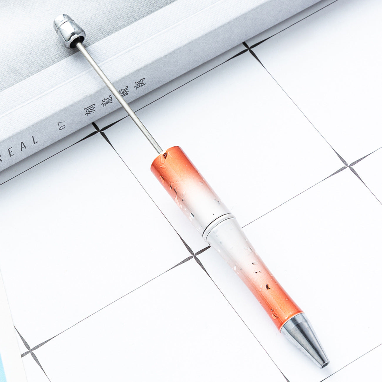 Wholesale diy starry sky beadable pen creative UV plating beadable pens