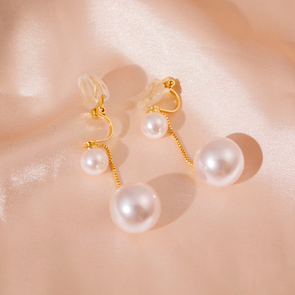 Wholesale Pearl Tassel Light Luxury Ear Clip