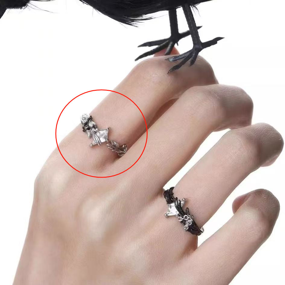 Wholesale Fashionable and versatile crow ring