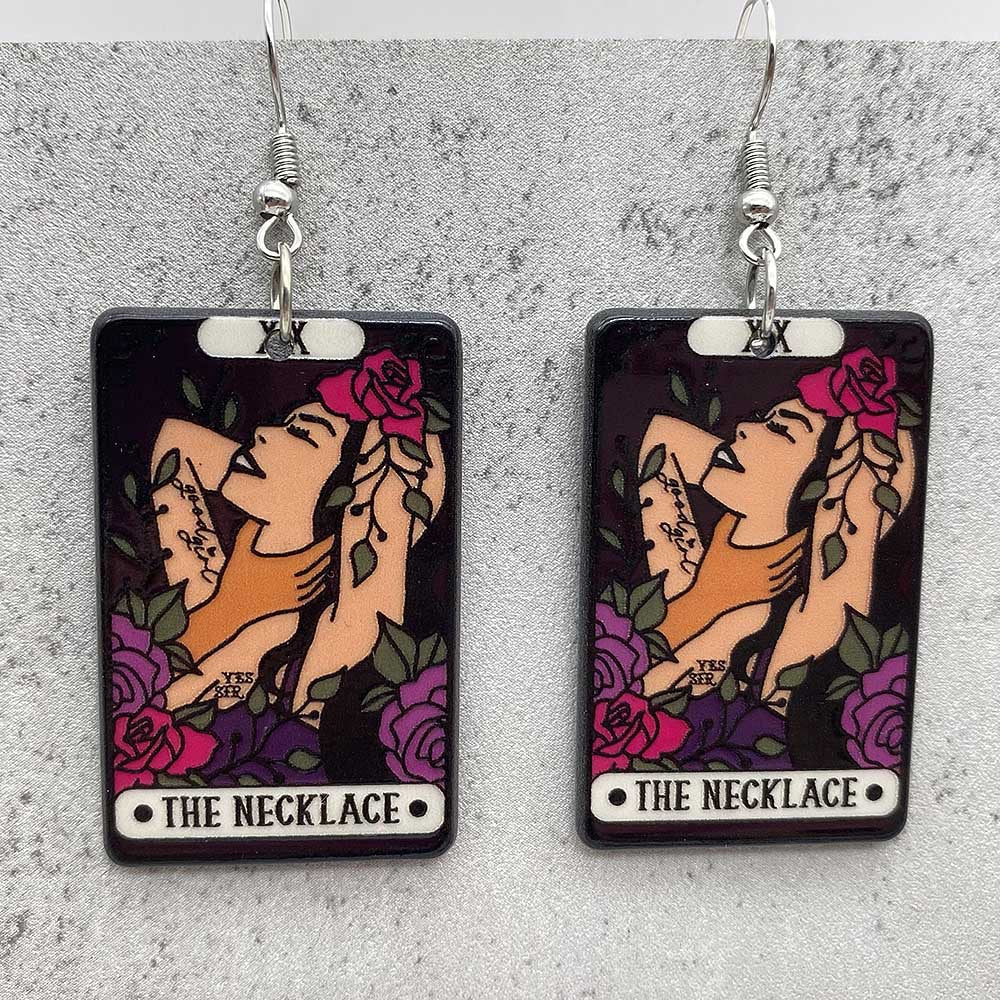 Wholesale Halloween Acrylic Skull Cat Bat Earrings ACC-ES-ChenY033