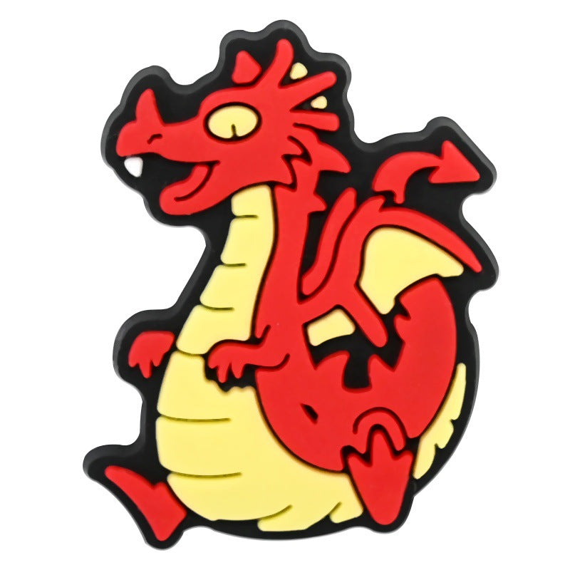 Wholesale Random 100pcs British style clogs    PVC Soft Rubber Shoe Buckle Decoration